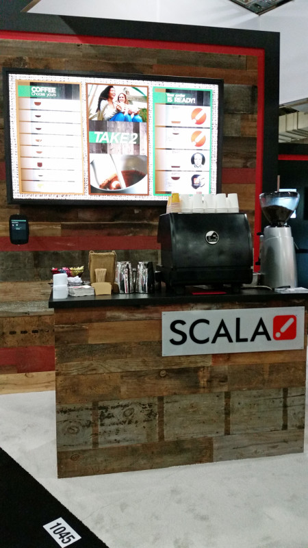 Scala Connected Cafe staffed by Cupa Cabana at NYC Trade Show